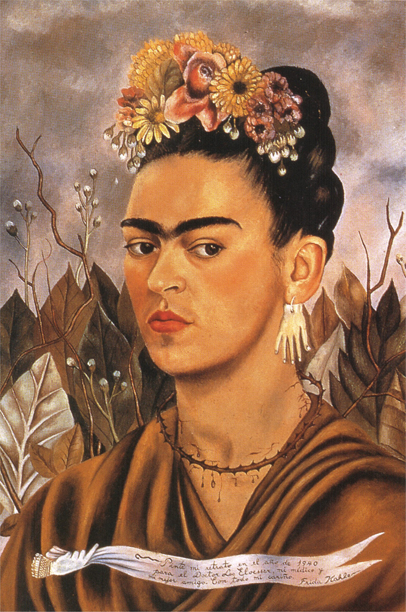 Frida AUTOPORTRET W KOLCZYKACH, KTÓRE PODAROWAŁ JEJ PICASSO